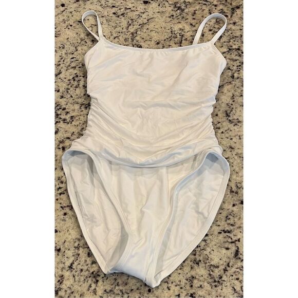La Blanca Island Goddess Rouched Body Lingerie Mio One Piece Swimsuit - Picture 3 of 6
